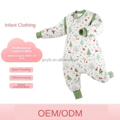 Autumn Winter Thickened Cotton Pajamas and Sleepwear for Toddlers