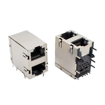 RJ45 Jack Side Entry afgeschermde 2x1P met EMI