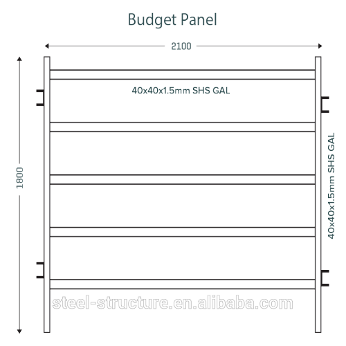 Pagar kuda logam panel pagar kuda halaman ternak