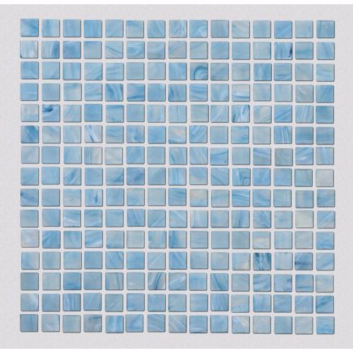 Mosaico in vetro blu per piscina fitness