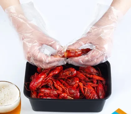 Plastic gloves PE plastic gloves