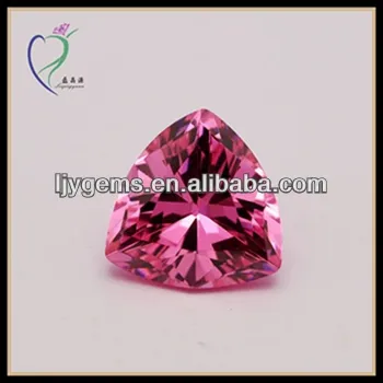 Trillion Cut Pink semi precious stone