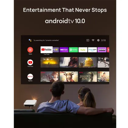 XGIMI Elfin Mini Projector: Ultra Compact 1080P with 4K Input, Android TV 10.0, 800 ANSI Lumens