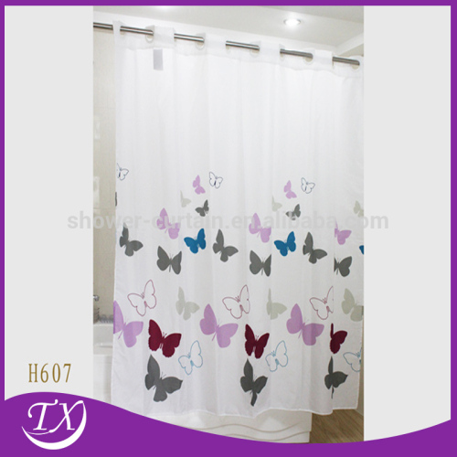 elegant fabric butterfly shower curtain