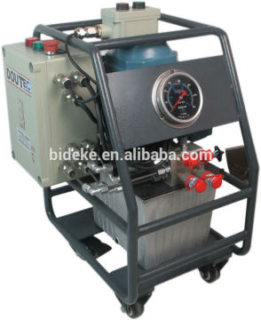 Dude electrical hydraulic pumps operated by remote wire control