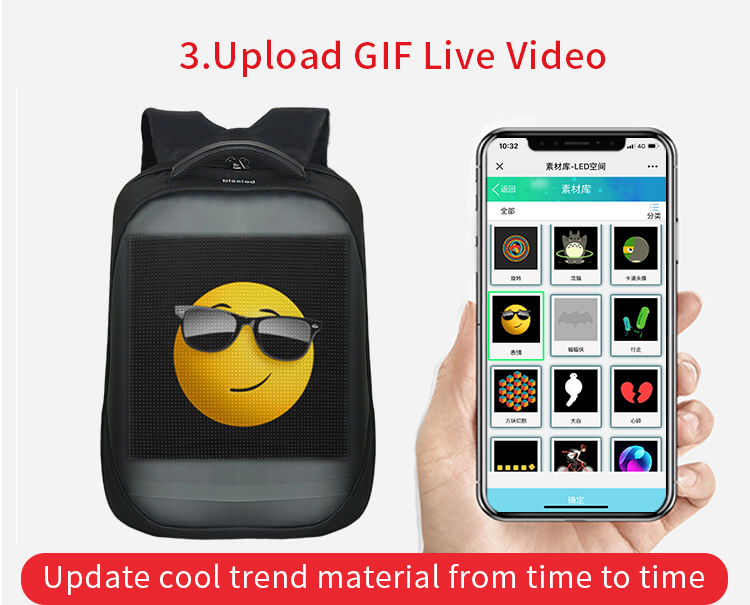 LED backpack display