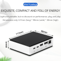 Mini PC Portable Quad Core UHD