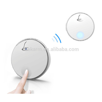 round waterproof self powered wireless doorbell for apartment