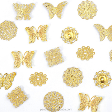 Umfassende Pandahall Messing Filigree Ohrring Kit: 72 Stücke, 12 Stile - Perfekt für Schmuckförderung Enthusiasten