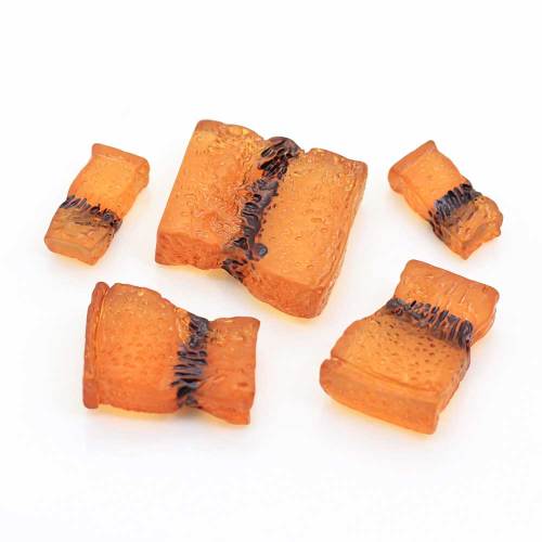 Simulated Meat Resin Cabochon Flat Back Beads Slime Filler Children Kitchen Fridge Ornaments Charms Handmade Craft Decor