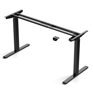 Black Electric Telescopic Height Adjustable Table Legs