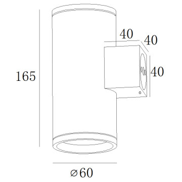 IP65 LED Outdoor Wall Lamp For Porch Garden