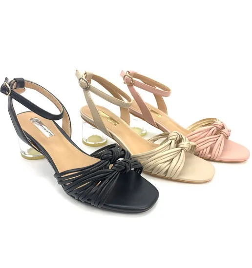 Ladies sandals high heels ankle strap comfortable insoles