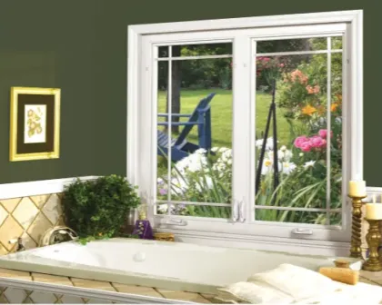 Modern Aluminum Glass Soundproof Casement Window 96x80