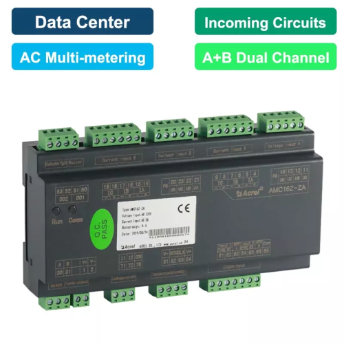 AMC16Z-ZA Medidor de energía del centro de datos de doble circuito