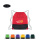 Rote Sport Nylontasche mit weißem Logo bedruckt