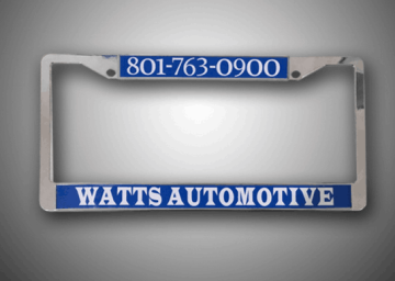 custom plastic license plate frames / wholesale license plate frames