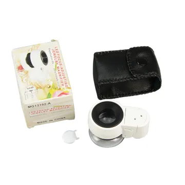 45X Pocket Cylinder LED Magnifying Glass