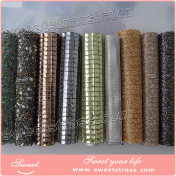 Bag decoration hot fix rhinestone sheet crystal sheet