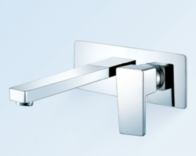 Chrome Plated Wall Mounted Basin Mixer ○