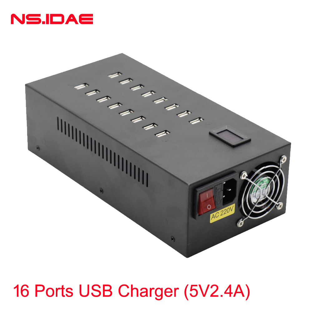 16 Port USB Sạc 200W Bộ sạc cổng cao