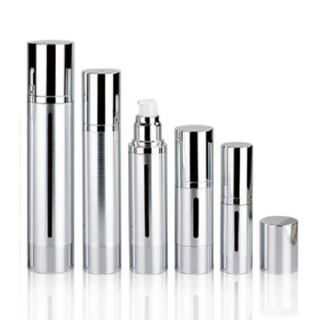 Satin Airless Bottle - Silver 50ml/100ml with or without Window
