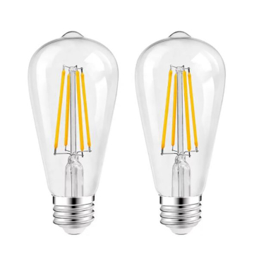 Retro Style Tungsten Filament Lamps: 220V, Brown Finish, 4W to 6W, St64 LED Filament Light Bulbs