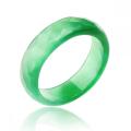 Natural 6MM Green Agate Gemstone Faceted Rings