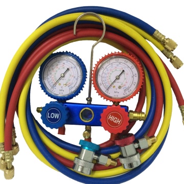 Set di calitteri del collettore di refrigerante per R134A, R410A, R404A, R22 Freon Charging