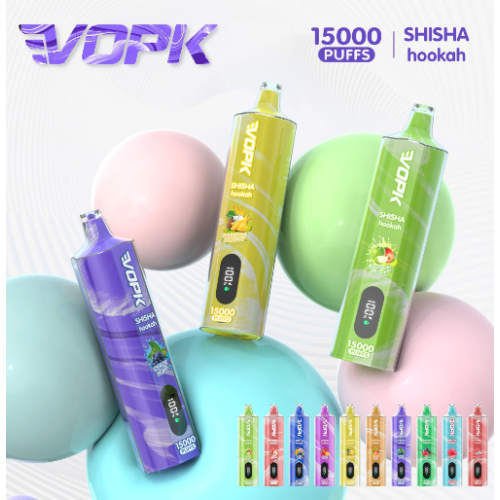 Vopk shisha nargile 15000 puflar toptan tek kullanımlık vape pod dijital displa y satılık