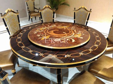 Round large marble table top dining table for sale
