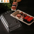 Disposable Biodegradable Food Container Bagasse Sushi Tray