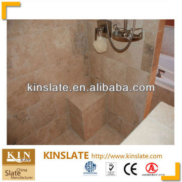 Natural Chinese Coffee/Yellow Travertine Wall Tile for Living Room