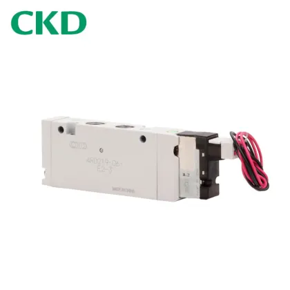 CKD Brand 4V210-08 DC 24V 12V 5-Way 2-Position Pneumatic Air Control Solenoid Valve