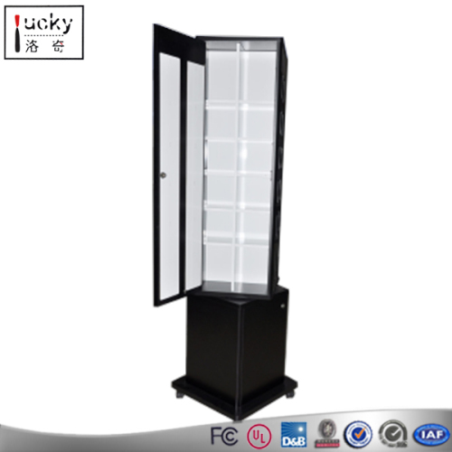 Factory directly sale acrylic shelves used to market display cabinet