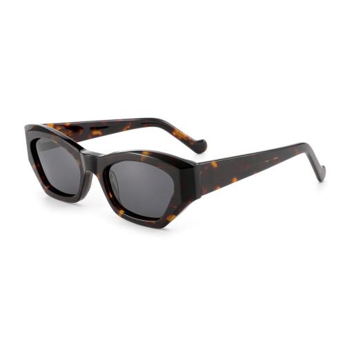 Stylish Bold Geometric Chunky Acetate Sunglasses ME2068