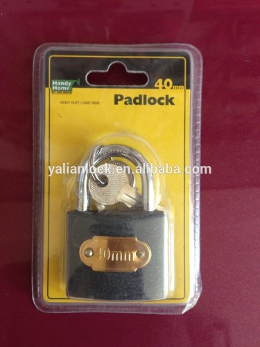 Low grade cheap price 40mm iron padlock