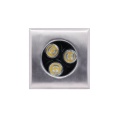 Outdoor lighting recessed 3W stainless steel square