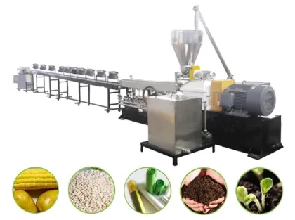 PLA/PBAT corn starch plastic granule 100% biodegradable plastic making machine
