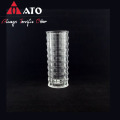 Simple Transparent Glass tree Grain Vase Table Decoration