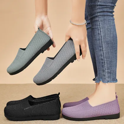 Large size casual mom cloth shoes