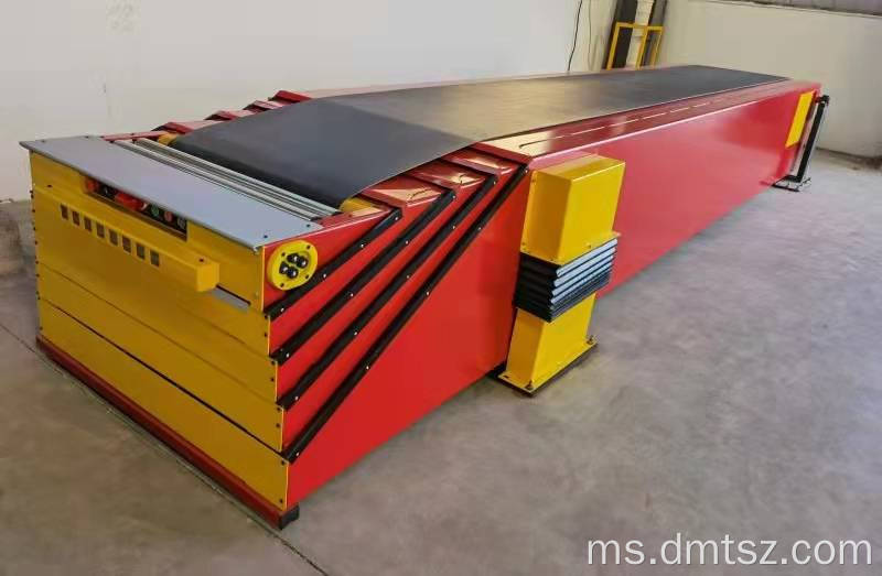 Lori Memuatkan Teleskopic Belt Conveyor Tinggi Kecekapan