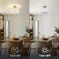 Mid Century Modern Semi Flush Mount Ceiling Lamp
