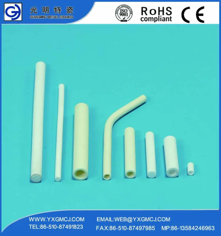 Customized Wear Resistant ZrO2 Zirconia Ceramic Tube