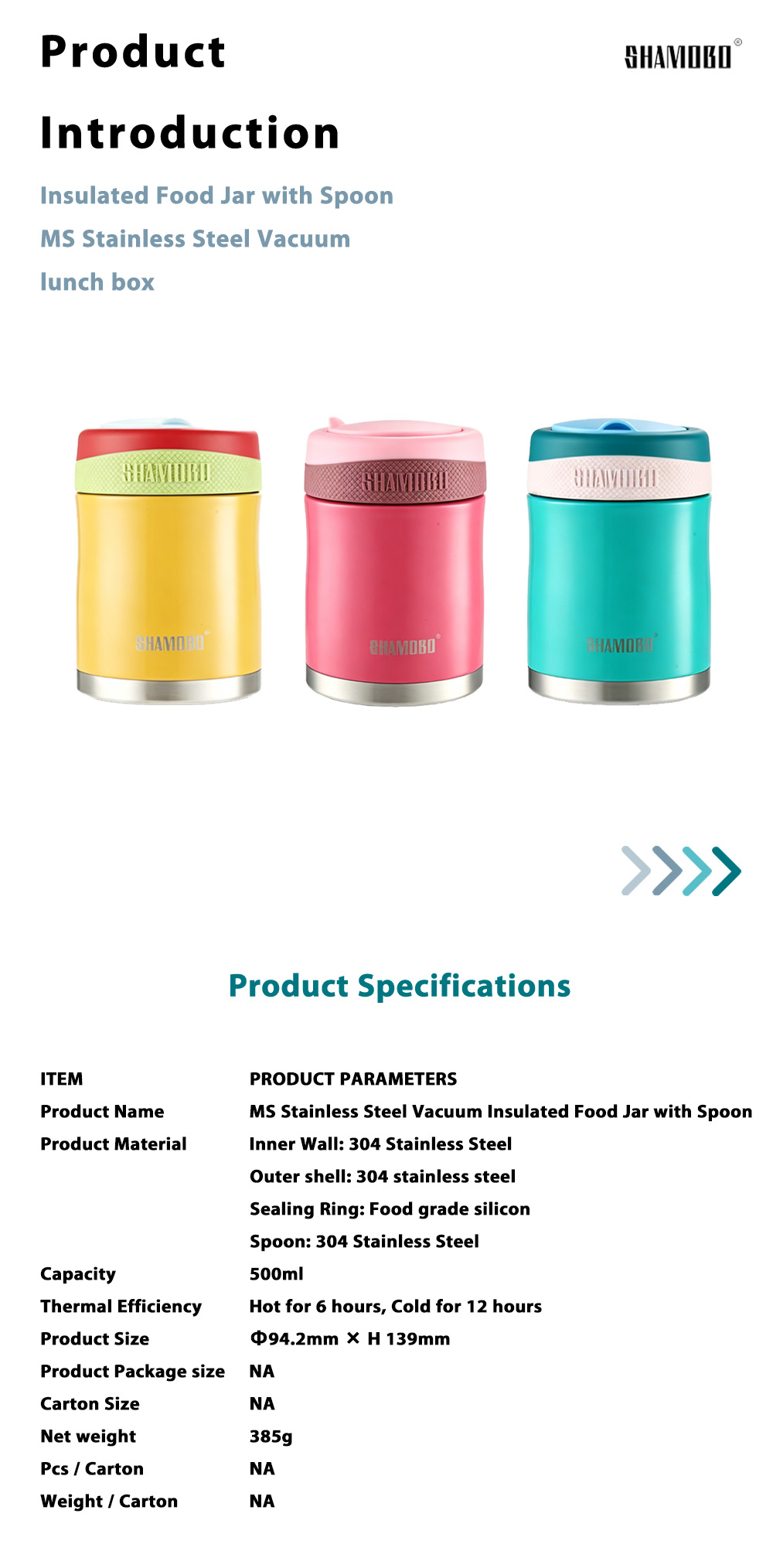 Color Block Mini Thermal Food Jar X