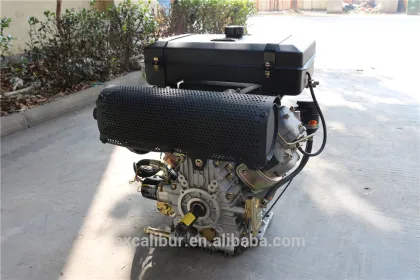 Electric Start 15 hp two cylinder diesel engine
