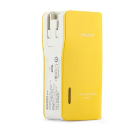 Original PISEN Multi Color 5000mAh AC Plug Travel Power Bank For Mobile Phone