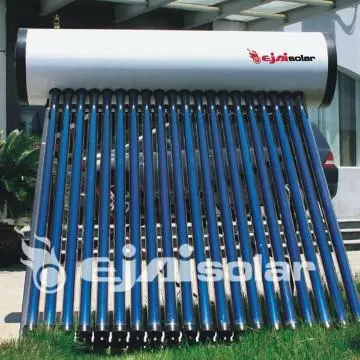 Compact heat pipe pressured solar water heater