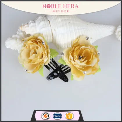 Fashion Cute Fabric Flower Hair Clips Baby Girl Hairpins Children Hair Accessories