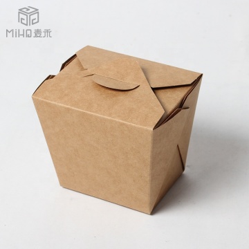 Brown Kraft Paper Boxes for Takeaway Fast Food